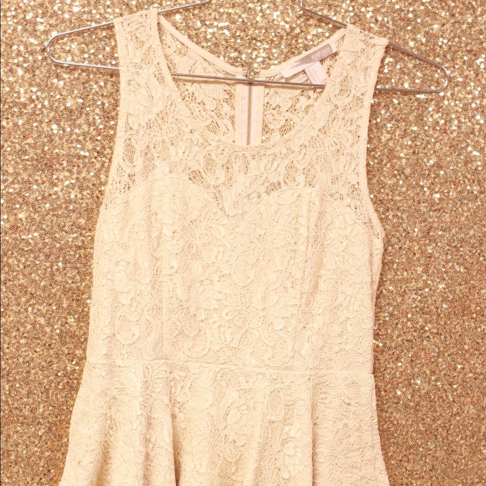 Lace Peplum Top